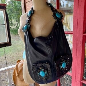 Authentic Charm & Luck Leather Embellished Hobo by Jenny Syquia